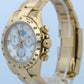 PAPERS Rolex Daytona Cosmograph FACTORY MOP DIAMOND 18K Gold 40mm 116528 BOX