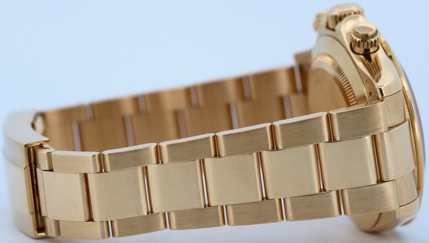 PAPERS Rolex Daytona Cosmograph FACTORY MOP DIAMOND 18K Gold 40mm 116528 BOX