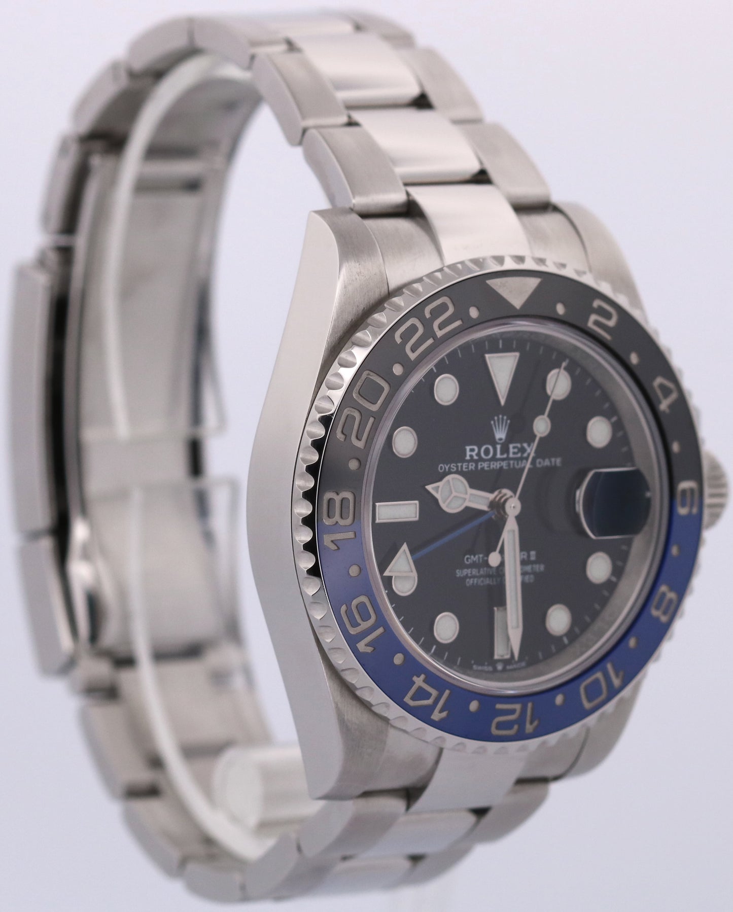 2024 PAPERS Rolex GMT-Master II BATMAN Blue Black OYSTER 40mm 126710 BLNR BOX