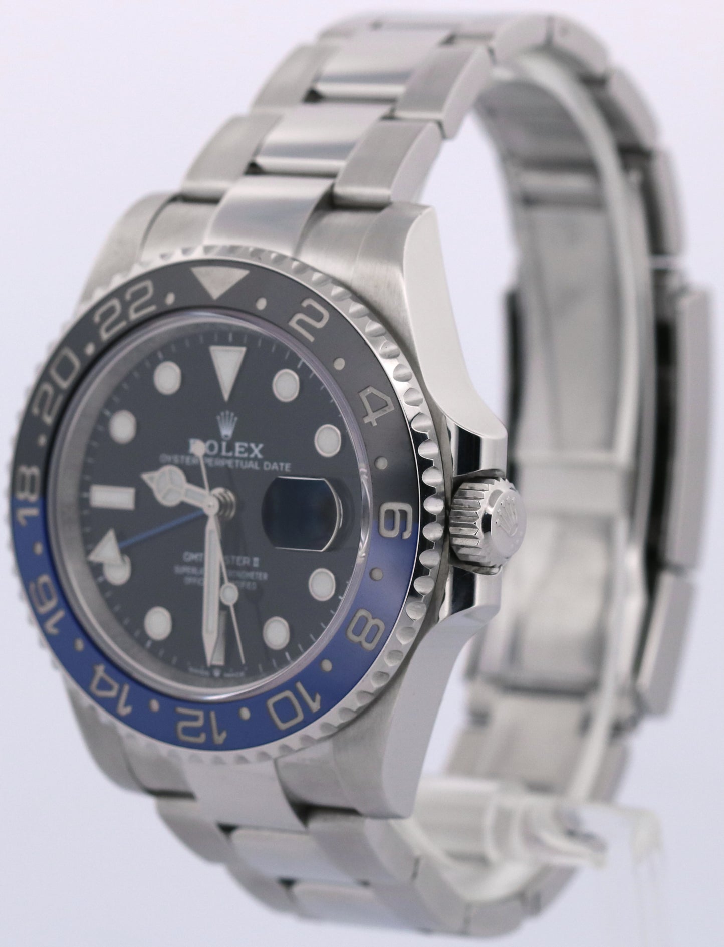 2024 PAPERS Rolex GMT-Master II BATMAN Blue Black OYSTER 40mm 126710 BLNR BOX