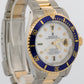 1999 Rolex Submariner Date SERTI MOP DIAMOND 40mm 18K GOLD BUCKLE Steel 16613
