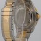 1999 Rolex Submariner Date SERTI MOP DIAMOND 40mm 18K GOLD BUCKLE Steel 16613