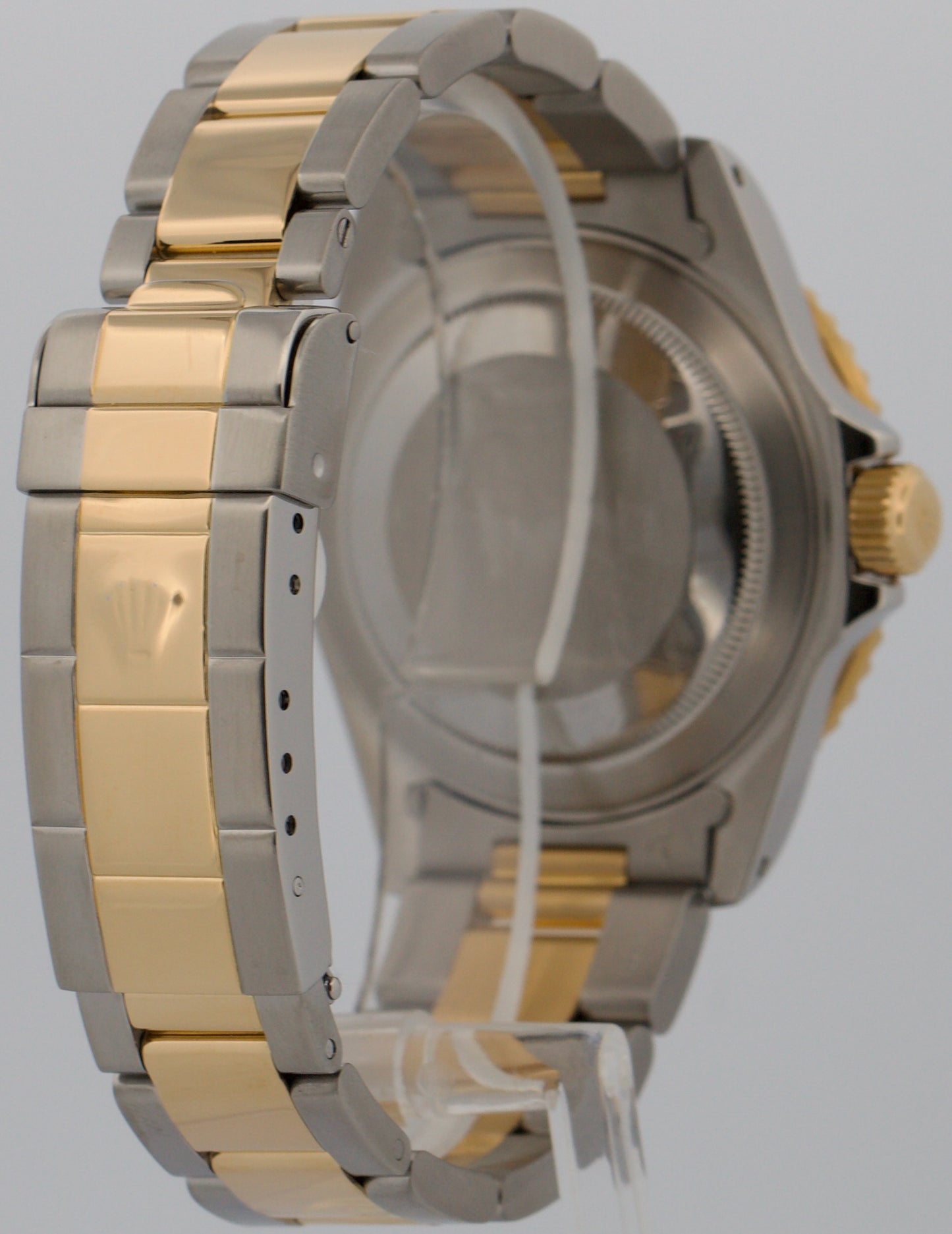 1999 Rolex Submariner Date SERTI MOP DIAMOND 40mm 18K GOLD BUCKLE Steel 16613