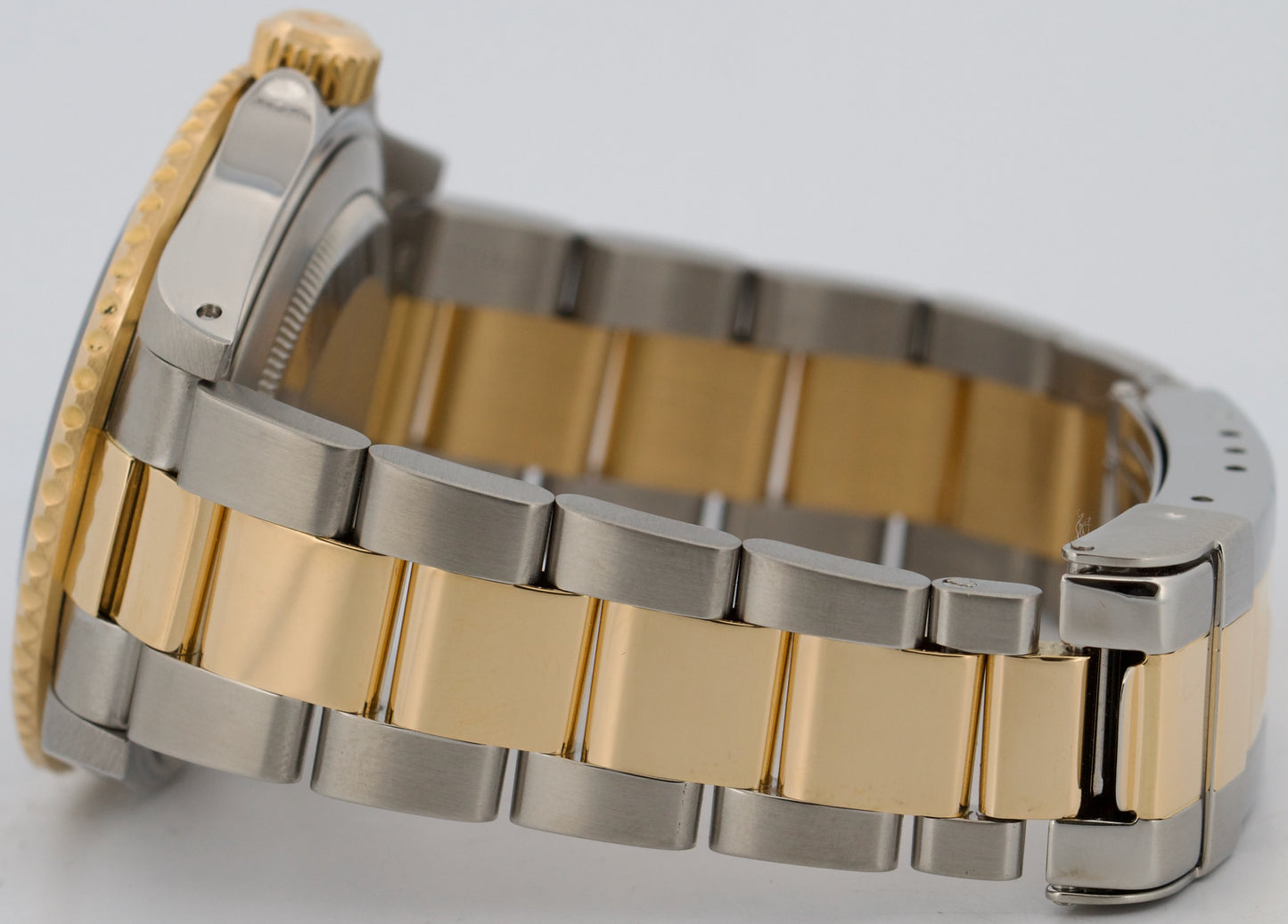 1999 Rolex Submariner Date SERTI MOP DIAMOND 40mm 18K GOLD BUCKLE Steel 16613
