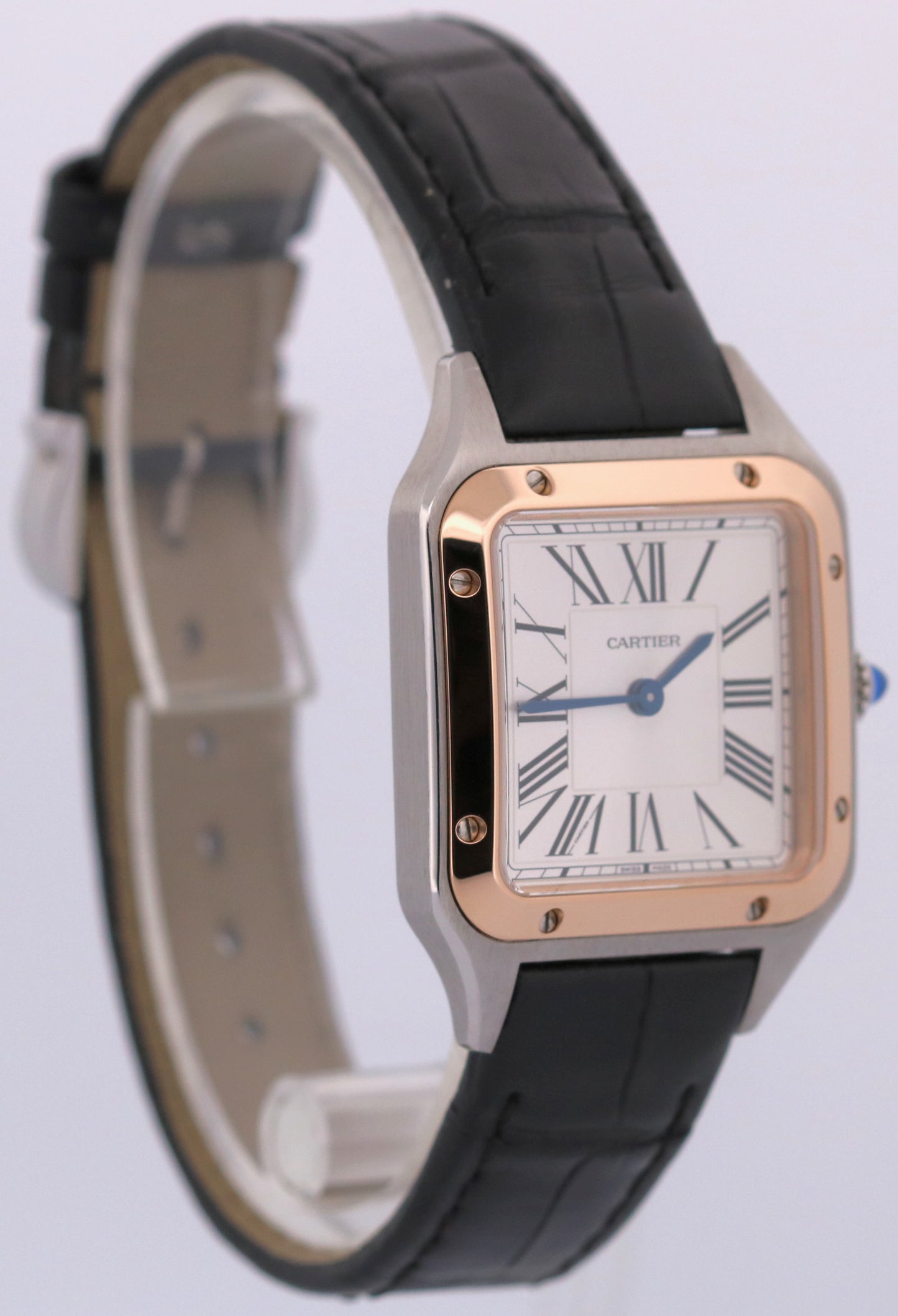 2024 PAPERS Cartier Santos Dumont Two-Tone 18k SILVER 27.5mm W2SA0012 4242 BOX