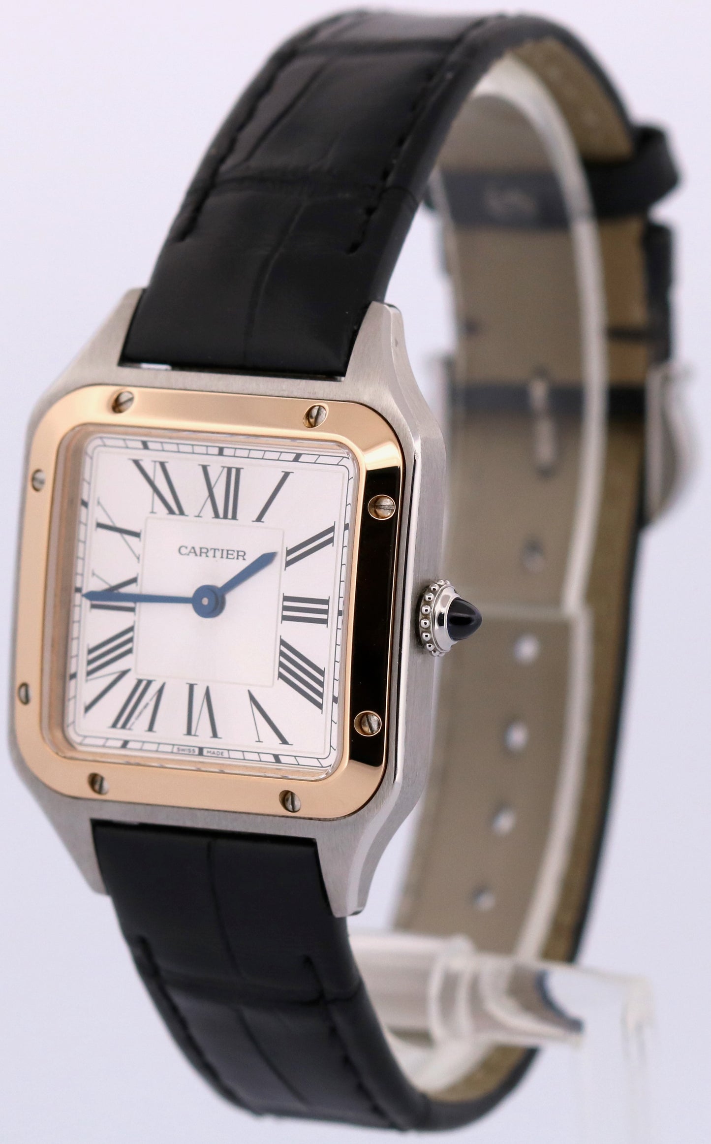 2024 PAPERS Cartier Santos Dumont Two-Tone 18k SILVER 27.5mm W2SA0012 4242 BOX
