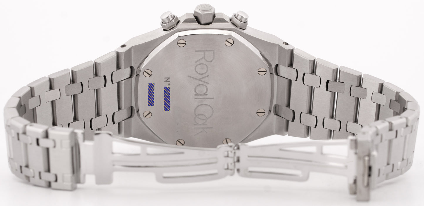 Audemars Piguet Royal Oak Chronograph WHITE 39mm Stainless Steel Watch 26300ST
