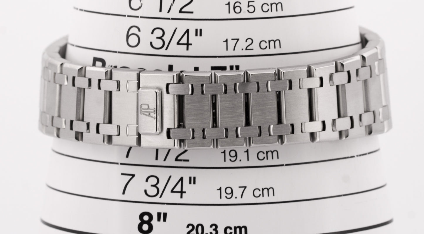 Audemars Piguet Royal Oak Chronograph WHITE 39mm Stainless Steel Watch 26300ST