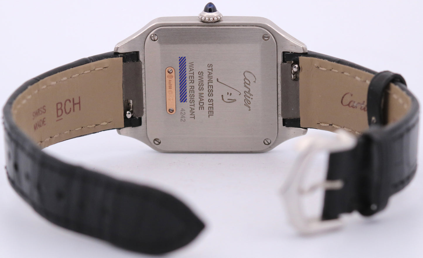 2024 PAPERS Cartier Santos Dumont Two-Tone 18k SILVER 27.5mm W2SA0012 4242 BOX