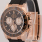 NEW 2026 PAPERS Rolex Daytona BLACK 18K Rose Gold Oysterflex 126515 LN Watch BOX