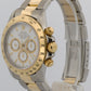 1996 Rolex Daytona Cosmograph WHITE Two-Tone 18K Yellow Gold Steel Watch 16523