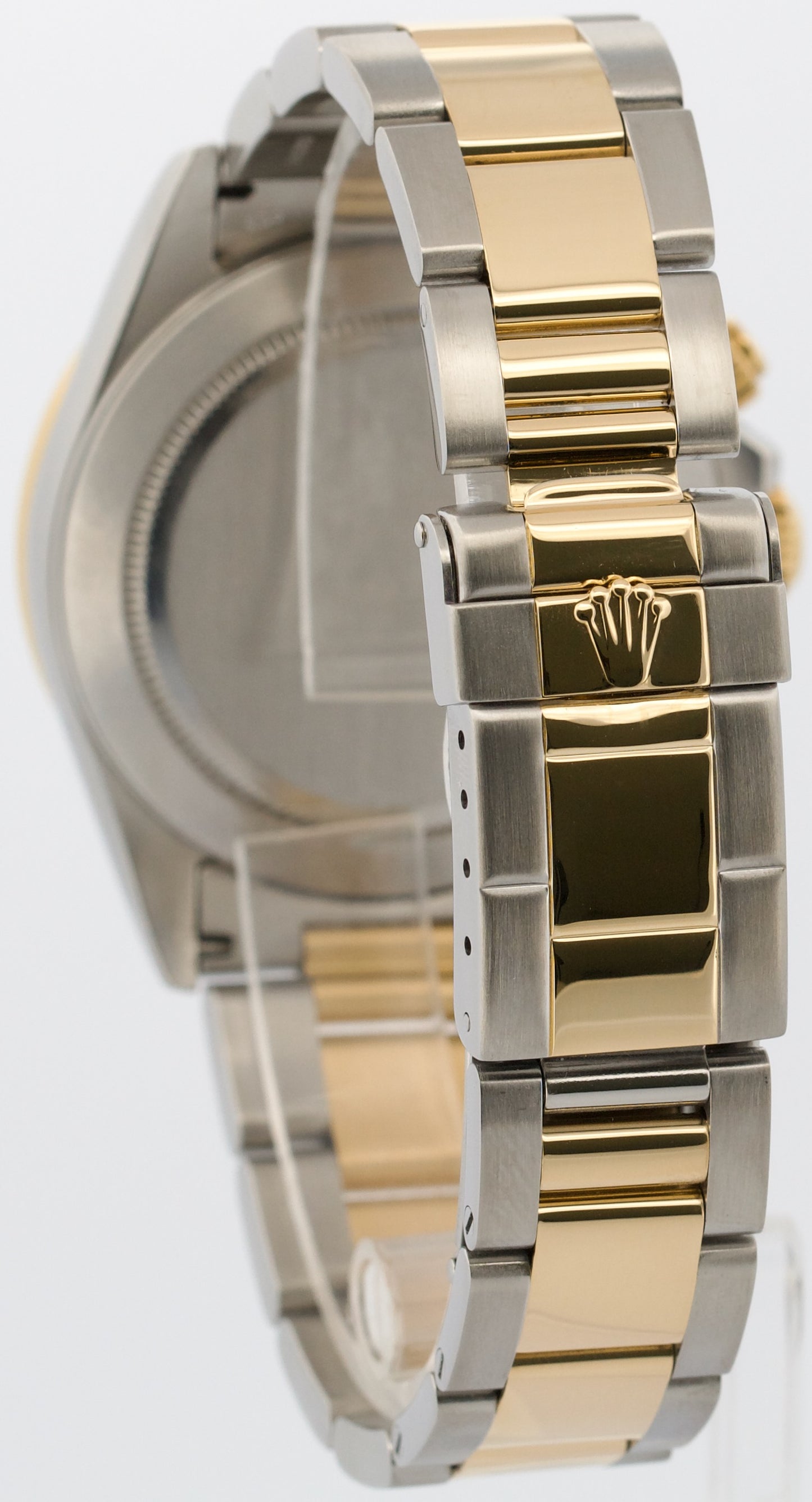 1996 Rolex Daytona Cosmograph WHITE Two-Tone 18K Yellow Gold Steel Watch 16523