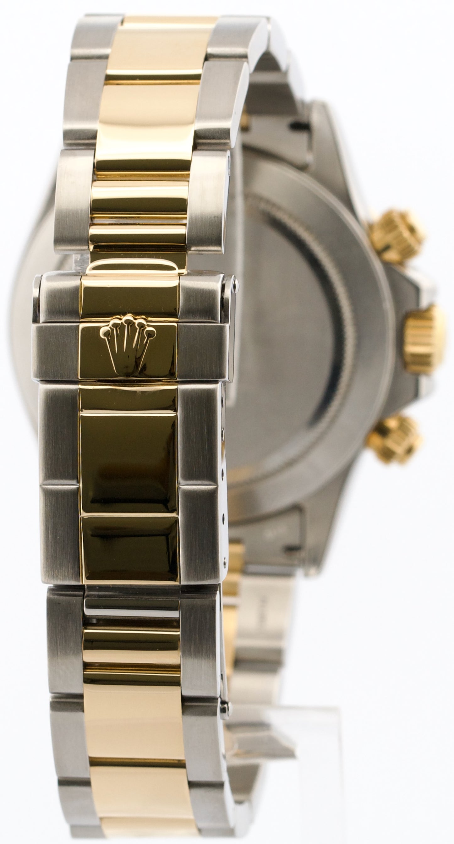 1996 Rolex Daytona Cosmograph WHITE Two-Tone 18K Yellow Gold Steel Watch 16523