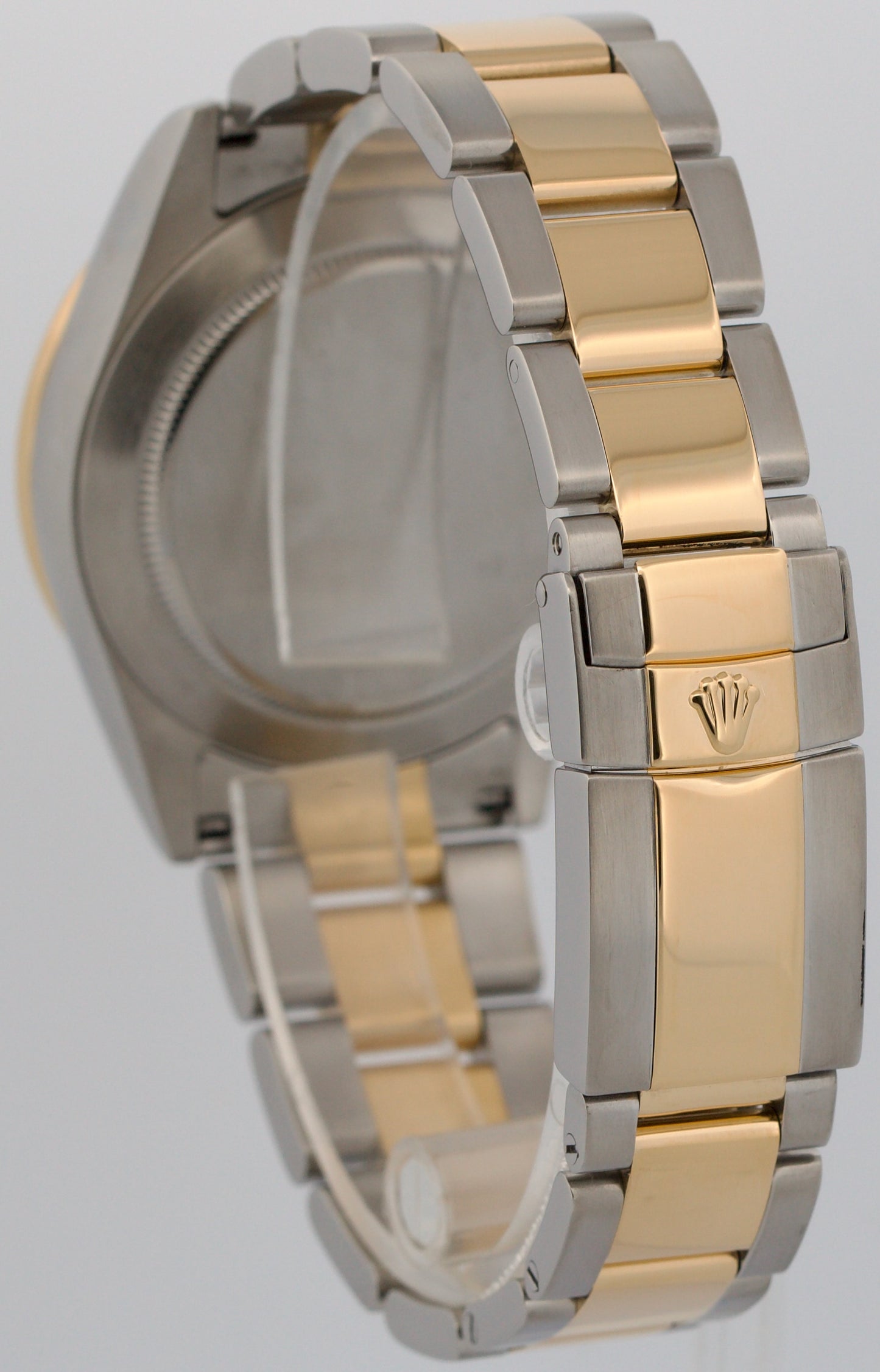 Rolex Daytona Cosmograph WHITE 18K Yellow Gold Two-Tone Steel Watch 116523