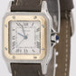 Cartier Santos Two-Tone 18k Gold Steel Ivory Roman Leather 29mm 2961 Automatic