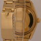 VINTAGE Rolex Oyster Perpetual Date 34mm CHAMPAGNE 14K Gold Fluted Watch 1503