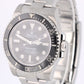 Rolex Submariner No-Date BLACK Ceramic Stainless Steel 40mm 114060 Watch