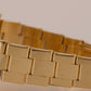 VINTAGE Rolex Oyster Perpetual Date 34mm CHAMPAGNE 14K Gold Fluted Watch 1503