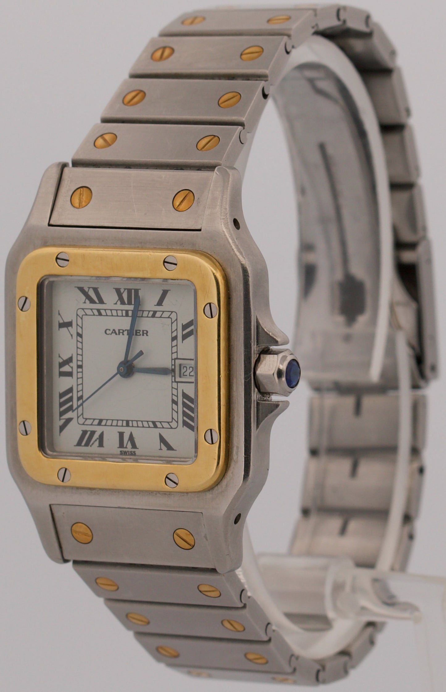Cartier Santos Two-Tone 18k Gold Stainless Steel WHITE SPIDER Automatic 29mm 2961