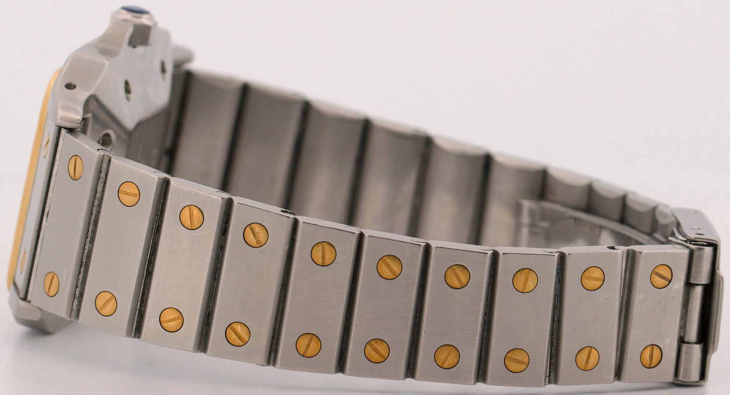 Cartier Santos Two-Tone 18k Gold Stainless Steel WHITE SPIDER Automatic 29mm 2961