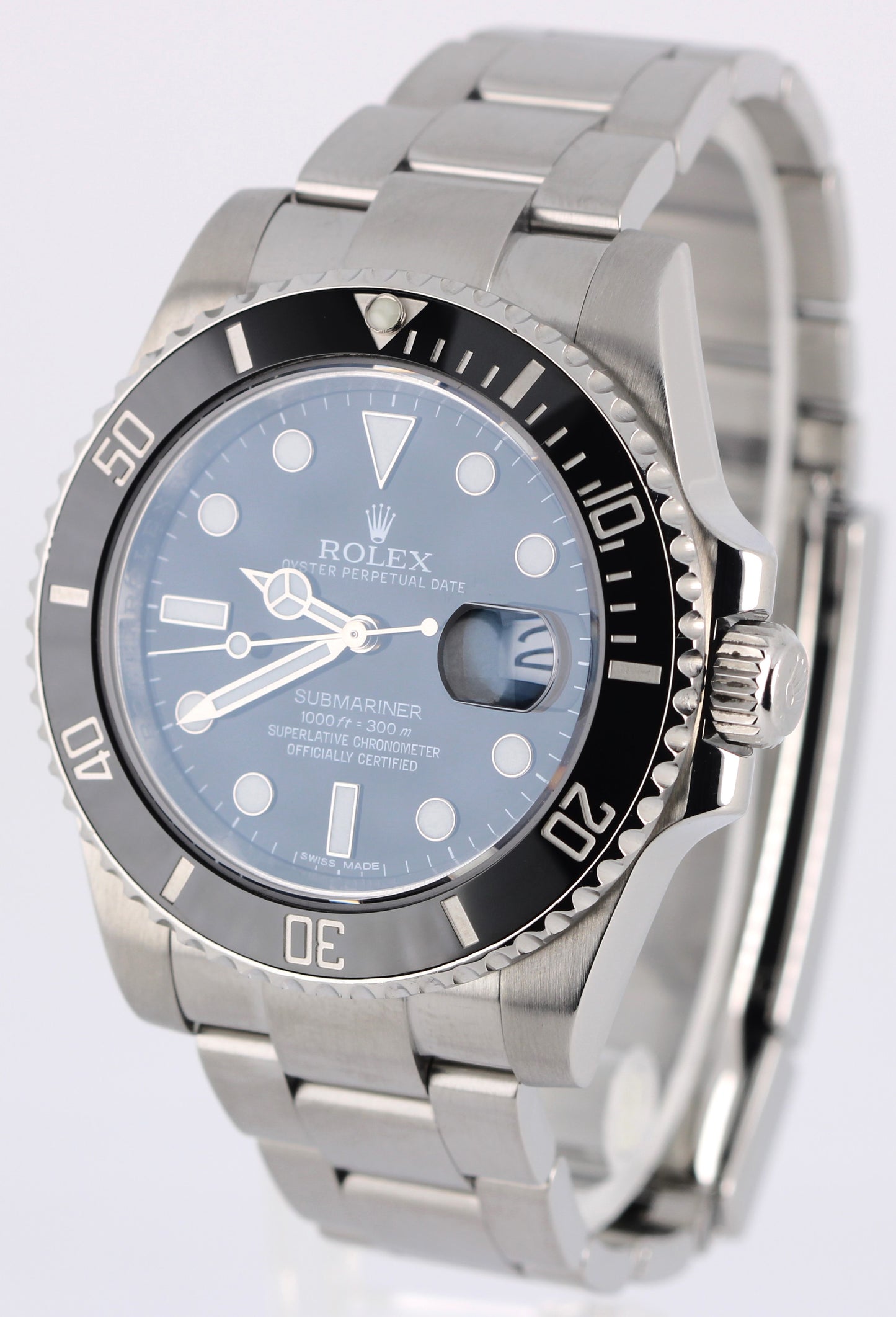 Rolex Submariner Date Stainless Steel Black 40mm 116610 Watch