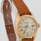 Ladies Rolex DateJust 26mm WHITE ROMAN 18K Yellow Gold Fluted Leather 6917 Watch