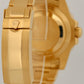 Rolex Submariner Date Ceramic 18K Yellow Gold BLACK 40mm Oyster Watch 116618 BOX