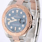 Rolex Yacht-Master 40mm Two-Tone 18k Rose Gold Steel Black 126621 Watch