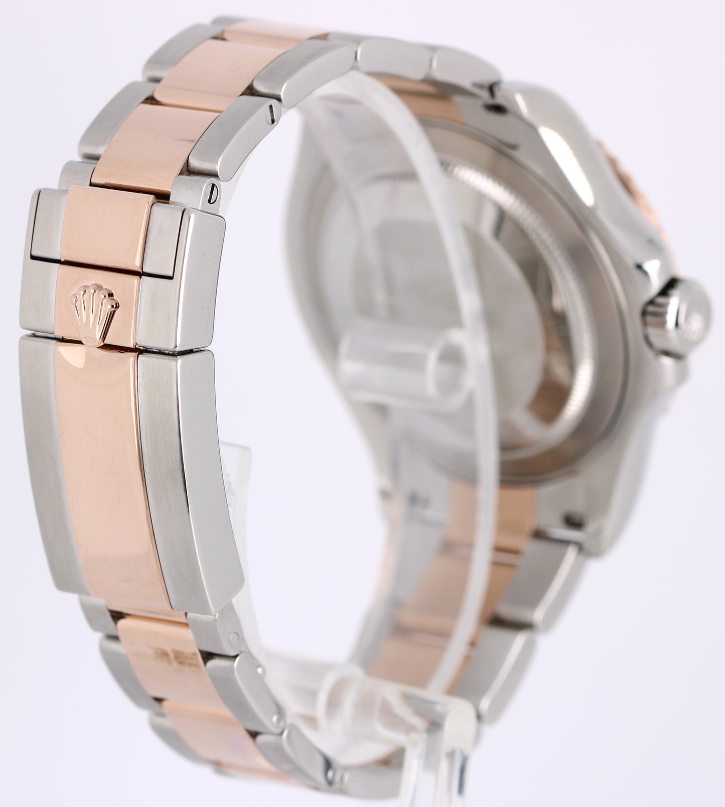 Rolex Yacht-Master 40mm Two-Tone 18k Rose Gold Steel Black 126621 Watch