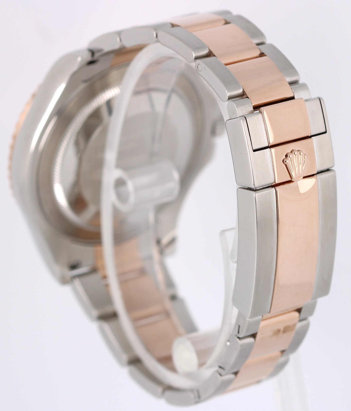 Rolex Yacht-Master 40mm Two-Tone 18k Rose Gold Steel Black 126621 Watch