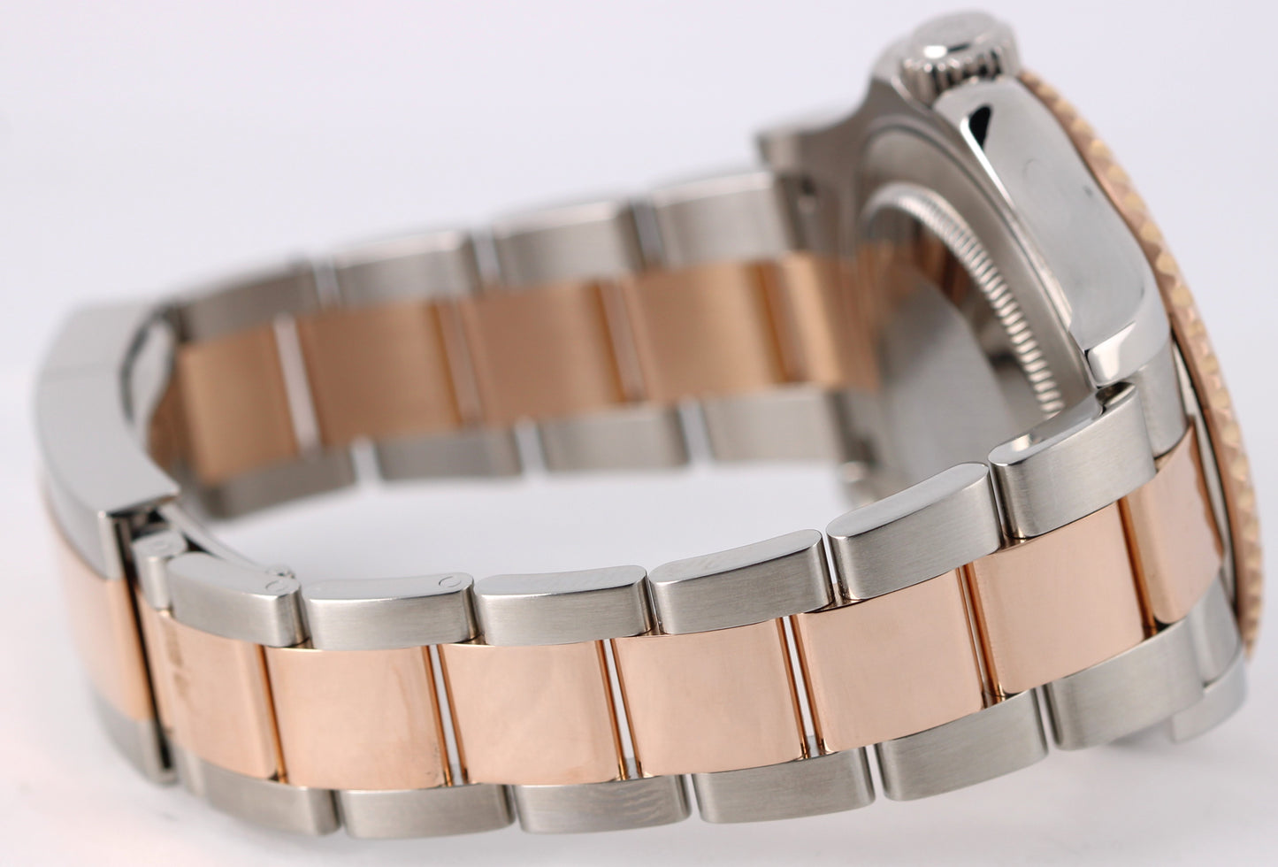 Rolex Yacht-Master 40mm Two-Tone 18k Rose Gold Steel Black 126621 Watch