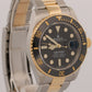2024 PAPERS Rolex Submariner Date BLACK Two-Tone Gold 41mm 126613 LN Watch BOX