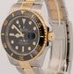 2024 PAPERS Rolex Submariner Date BLACK Two-Tone Gold 41mm 126613 LN Watch BOX