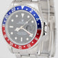 Rolex GMT-Master II 40mm PEPSI Blue Red Stainless Steel Automatic Watch 16710
