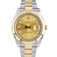 MINT Rolex DateJust 41 Champagne Two-Tone 18K Yellow Gold Stainless 41mm 126333
