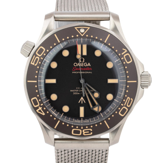 MINT PAPERS Omega Seamaster 007 Bond 42mm Brown TITANIUM 210.92.42.20.01.001 BOX