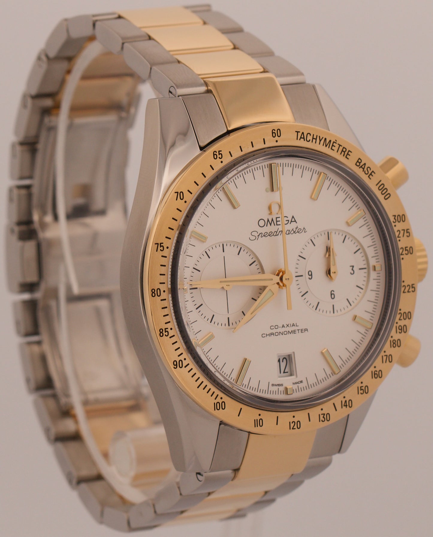 Omega Speedmaster '57 WHITE 18K Gold Steel 41.5mm 331.20.42.51.02.001 BOX