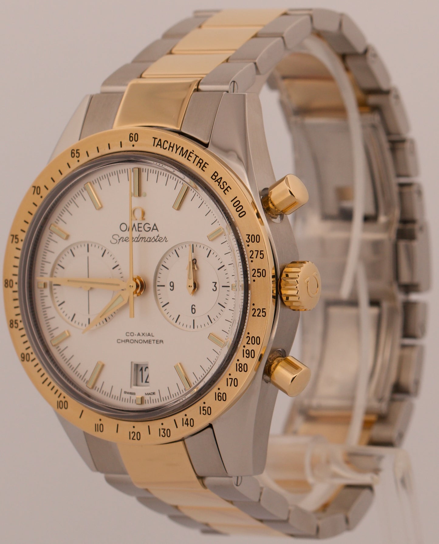 Omega Speedmaster '57 WHITE 18K Gold Steel 41.5mm 331.20.42.51.02.001 BOX