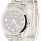 Ladies Rolex Oyster Perpetual Stainless Steel Black 3-6-9 31mm 77080 Watch