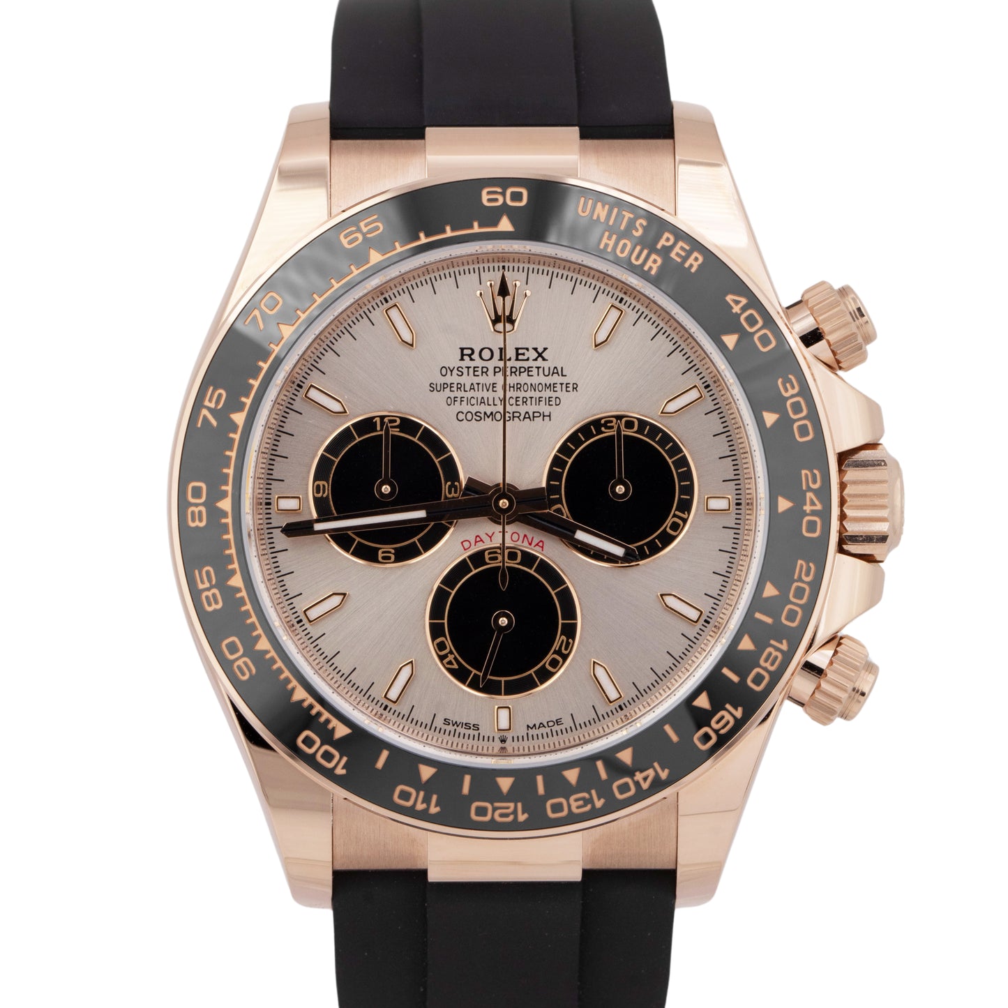 NEW AUG 2025 PAPERS Rolex Daytona Cosmograph 18K SUNDUST Oysterflex 126515 BOX