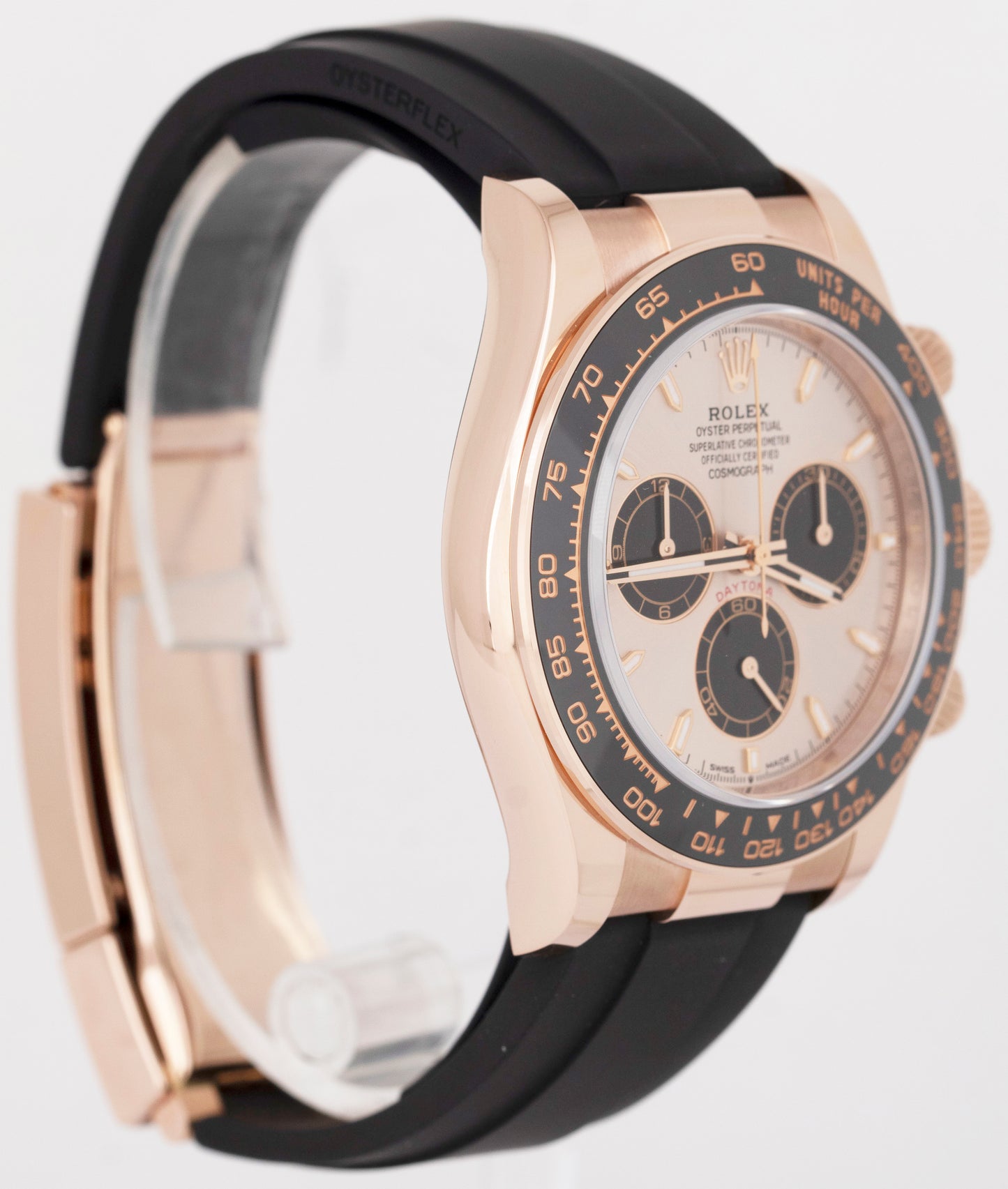 NEW 2025 PAPERS Rolex Daytona Cosmograph 18K Rose SUNDUST Oysterflex 126515 BOX