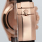 2015 PAPERS Rolex Daytona BLACK 18K Rose Gold Leather Watch 116515 LN BOX