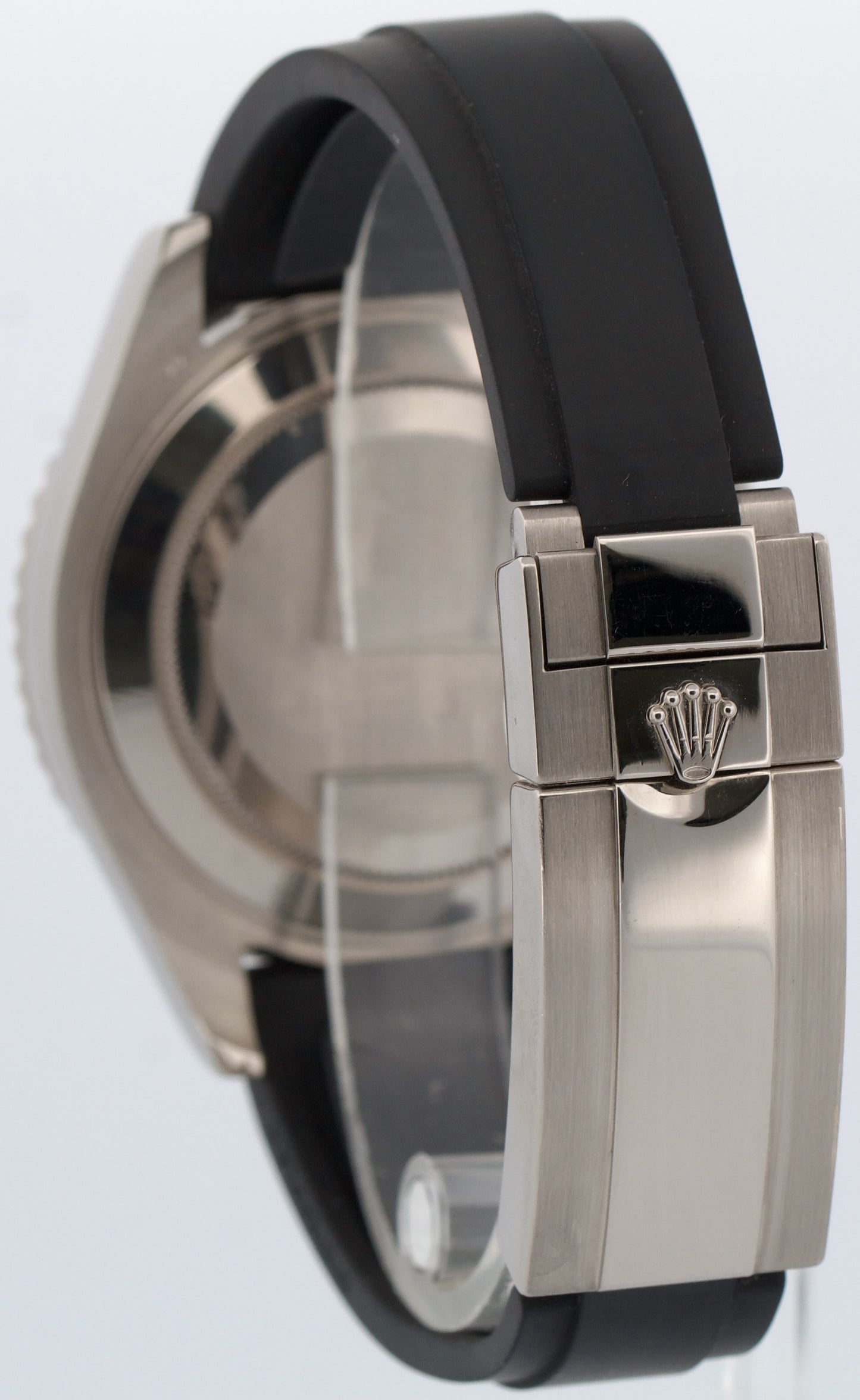 2019 PAPERS Rolex Yacht-Master BLACK 18K White Gold Oysterflex 42mm 226659 BOX