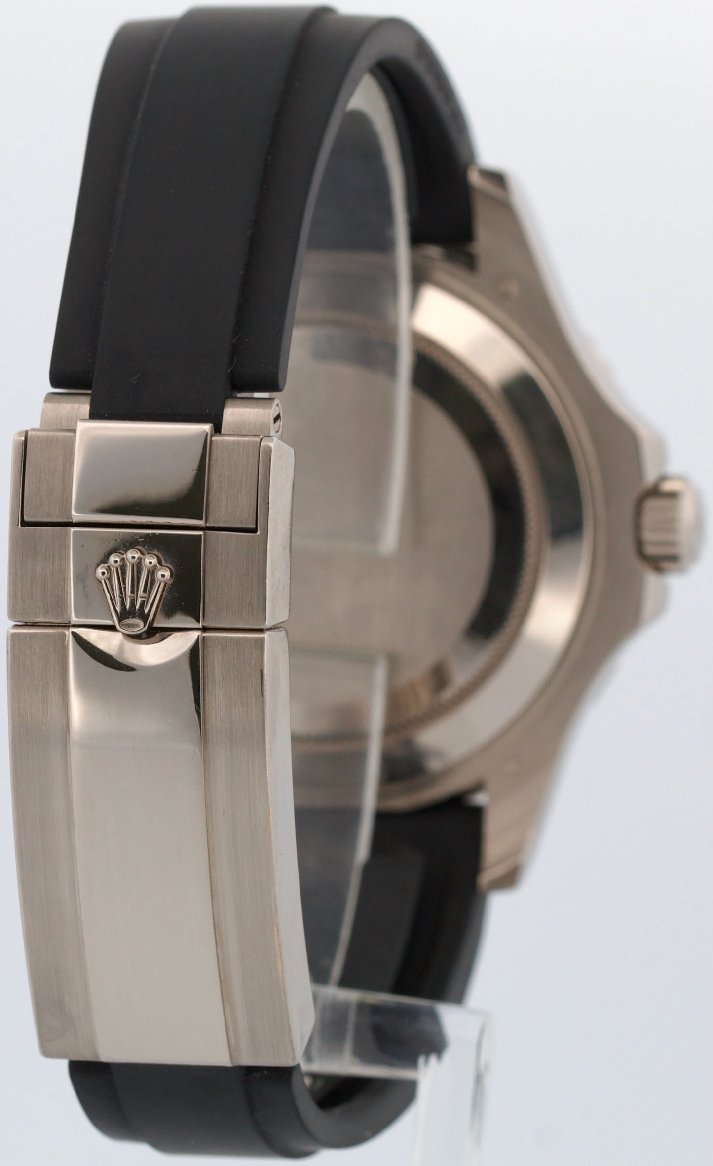 2019 PAPERS Rolex Yacht-Master BLACK 18K White Gold Oysterflex 42mm 226659 BOX