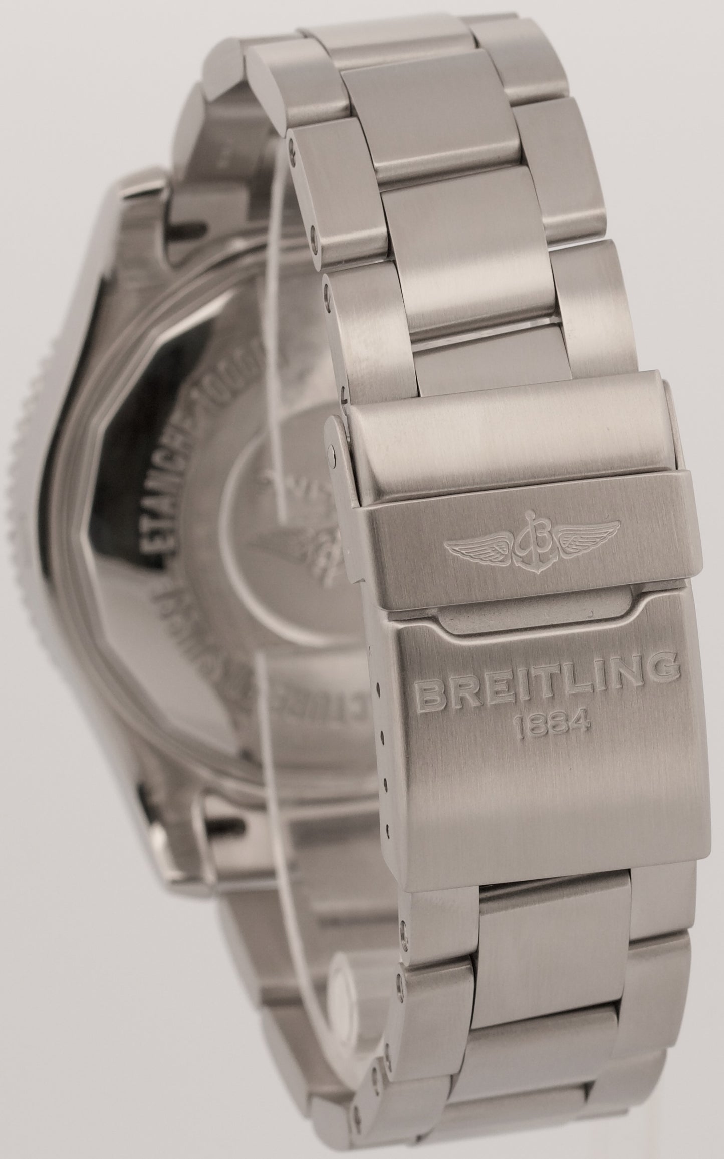 2019 PAPERS Breitling SuperOcean II 44 BLACK Stainless Steel 44mm A17392 BOX