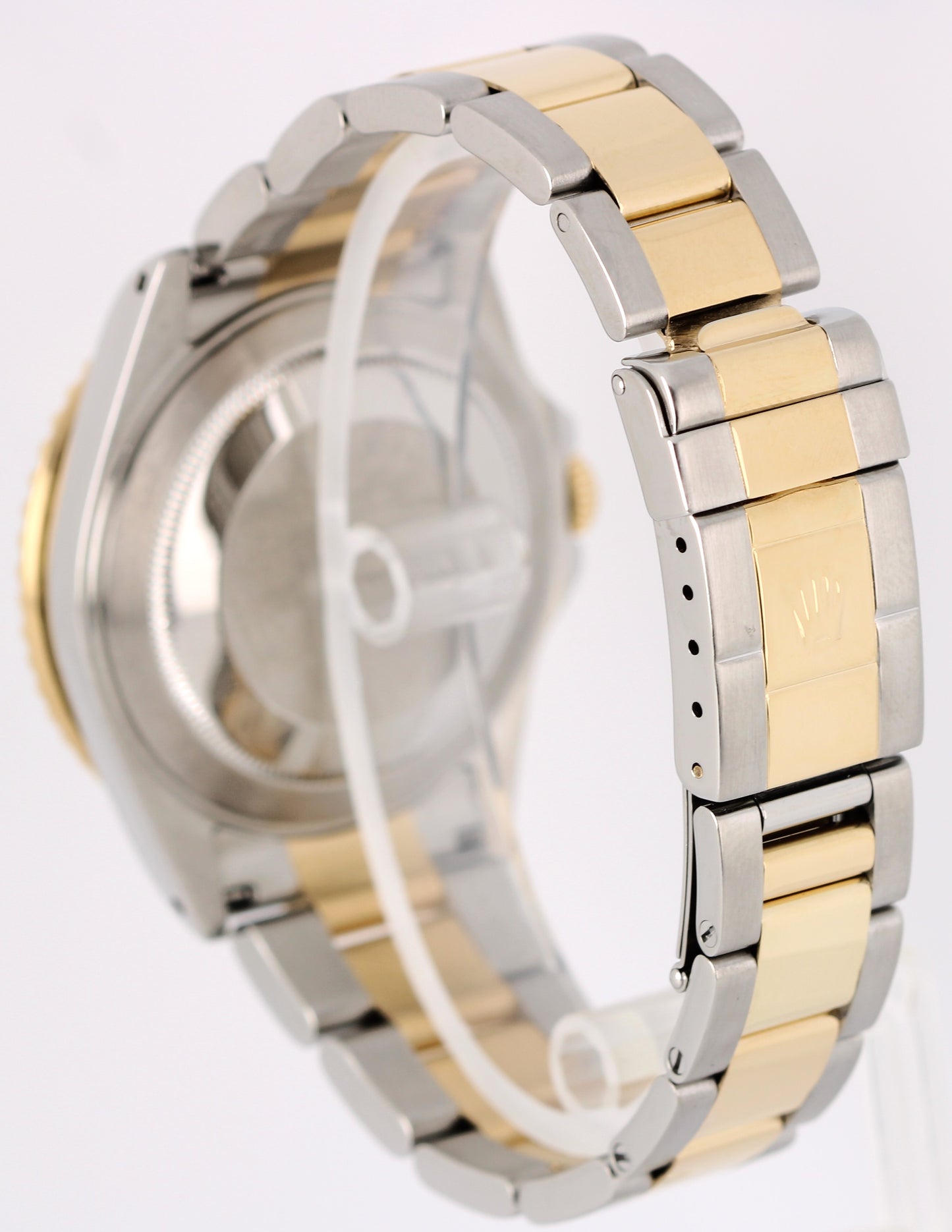 Rolex GMT-Master II 40mm Two-Tone 18K Yellow Gold Steel Black 16713 Watch