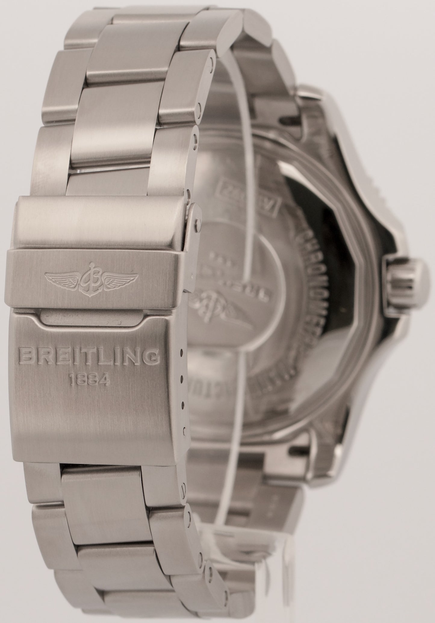 2019 PAPERS Breitling SuperOcean II 44 BLACK Stainless Steel 44mm A17392 BOX