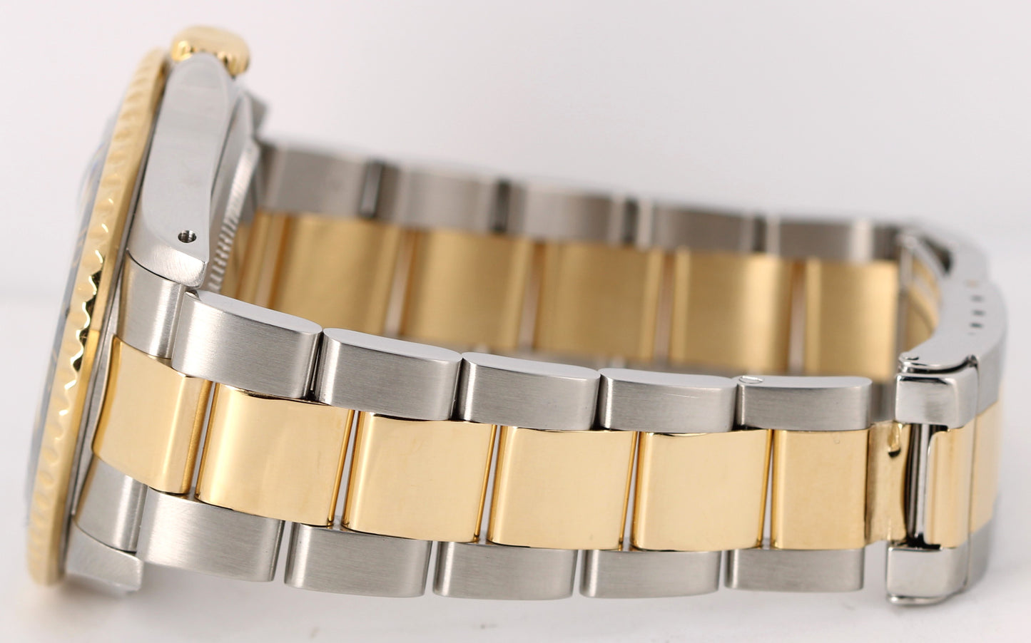 Rolex GMT-Master II 40mm Two-Tone 18K Yellow Gold Steel Black 16713 Watch