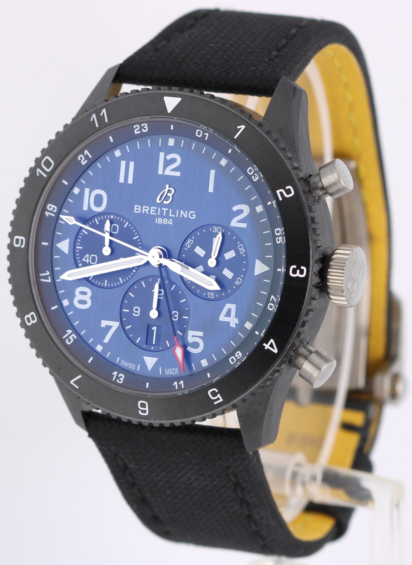 BRAND NEW Breitling Super AVI B04 Chronograph PAPER Ceramic Blue 46mm SB0445 BOX