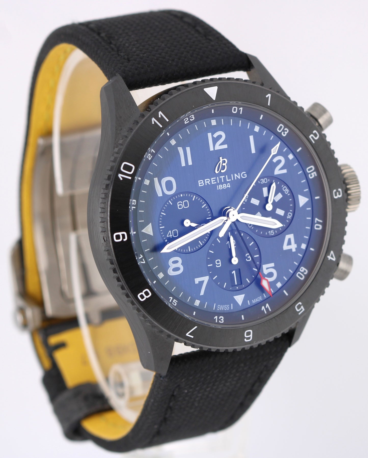 BRAND NEW Breitling Super AVI B04 Chronograph PAPER Ceramic Blue 46mm SB0445 BOX